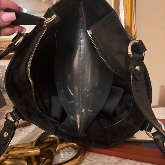 Coach Circle Patchwork East West Tote, - Picture 11 of 14